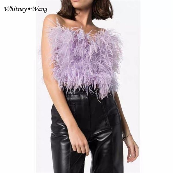 whitney wang tshirt spring fashion streetwear fluffy feathers women t-shirt spaghetti strap t shirt party club clothing 210325, White
whitney wang tshirt spring fashion streetwear fluffy feathers women t-shirt spaghetti strap t shirt party club clothing 210325, White