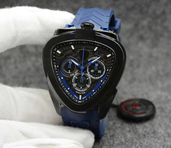 men's casual business 45mm watch multifunctional chronograph battery watch rubber strap montre de luxe wristwatch, Slivery;brown
men's casual business 45mm watch multifunctional chronograph battery watch rubber strap montre de luxe wristwatch, Slivery;brown