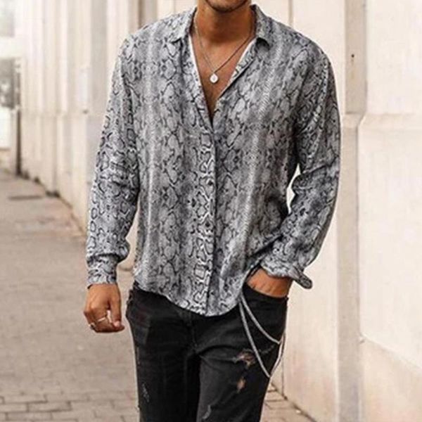 men's casual shirts summer shirt men long sleeve breathable polyester snake print blouse streetwear fashion 2xlmen's, White;black
men's casual shirts summer shirt men long sleeve breathable polyester snake print blouse streetwear fashion 2xlmen's, White;black