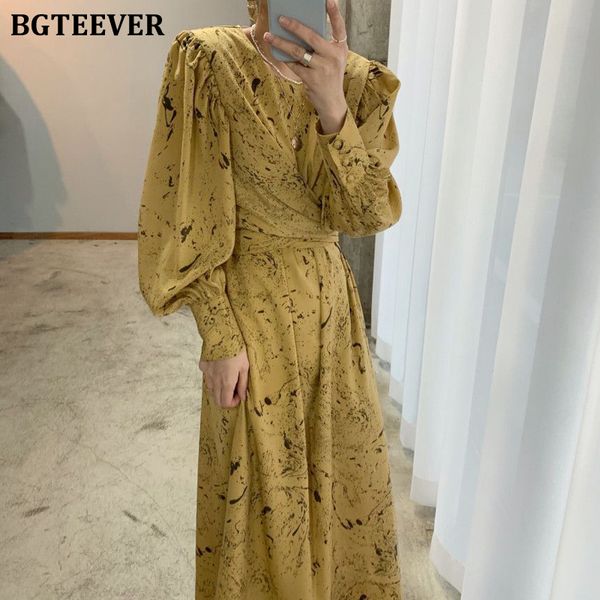 vintage o-neck women printed dress elegant autumn lantern sleeve slim waist female a-line dress ladies vestidos 2021, Black;gray
vintage o-neck women printed dress elegant autumn lantern sleeve slim waist female a-line dress ladies vestidos 2021, Black;gray