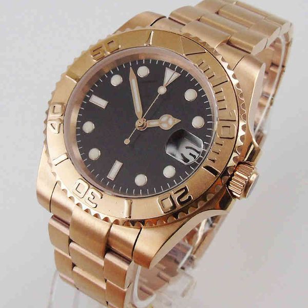 luxury watches for mens 40mm sterile rose gold plated japan nh35 miyota 8215 automatic men sapphire crystal oyster strap rotating bezel, Slivery;brown
luxury watches for mens 40mm sterile rose gold plated japan nh35 miyota 8215 automatic men sapphire crystal oyster strap rotating bezel, Slivery;brown
