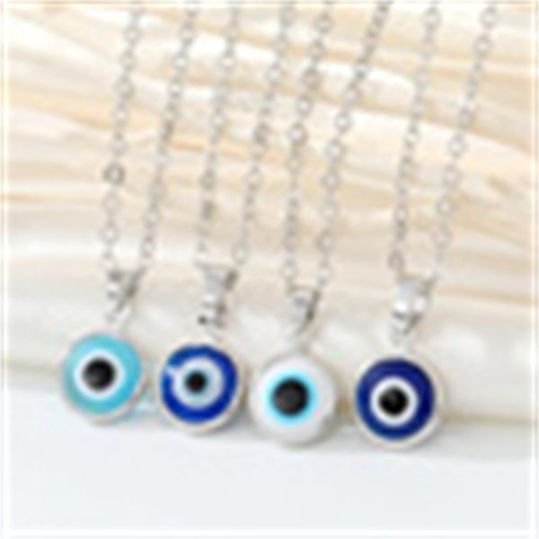 classic simple turkish crystal evil eyes pendant necklace for women fashion jewelry gold color clavicle chain choker necklaces gc979, Silver
classic simple turkish crystal evil eyes pendant necklace for women fashion jewelry gold color clavicle chain choker necklaces gc979, Silver
