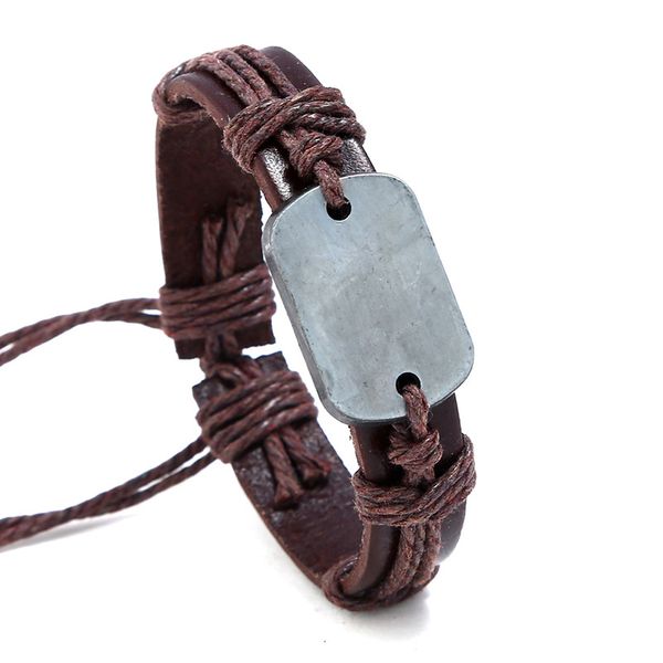 supply cool new genuine leather bracelet jewelry bangle cuff pewter metal blank plate charm bracelets ys222, Golden;silver
supply cool new genuine leather bracelet jewelry bangle cuff pewter metal blank plate charm bracelets ys222, Golden;silver