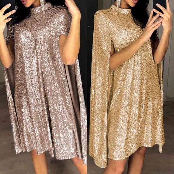 evening dresses women's bead long sleeve split skirt small stand collar sequin dress loose, Black;red
evening dresses women's bead long sleeve split skirt small stand collar sequin dress loose, Black;red