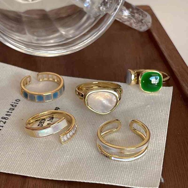 designer fashion heart ring for woman man love ring european and american high sense female fashion personality indifference light luxury ri, Silver