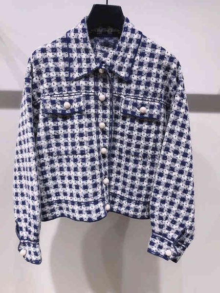 women's sweaters fadan s family autumn winter temperament lady style pearl single breasted plaid sweater coat, White;black
women's sweaters fadan s family autumn winter temperament lady style pearl single breasted plaid sweater coat, White;black