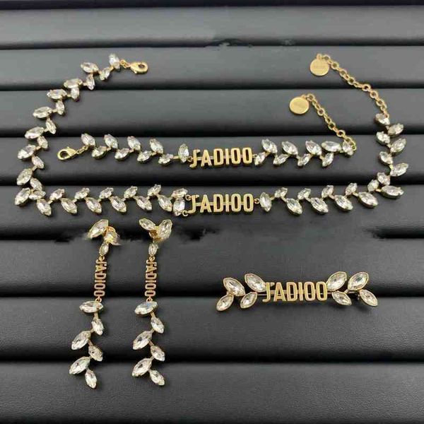 factory outlet new style brass letter eye diamond tassel necklace bracelet earrings brooch temperament versatile, Silver
factory outlet new style brass letter eye diamond tassel necklace bracelet earrings brooch temperament versatile, Silver
