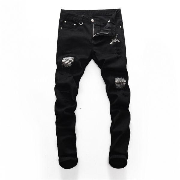 men's jeans men's wear korean chao brand good version black hole drilling micro elastic slim fit pants bxiw, Blue
men's jeans men's wear korean chao brand good version black hole drilling micro elastic slim fit pants bxiw, Blue