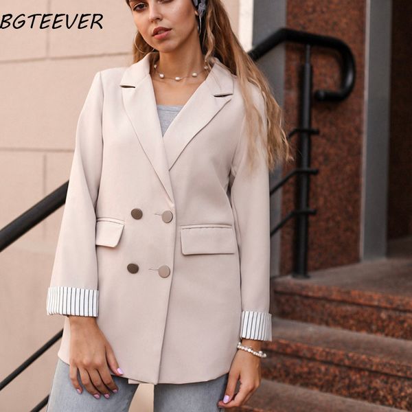 casual double breasted women jackets notched collar spring women blazer jacket autumn female outerwear elegant ladies coat 2022, White;black
casual double breasted women jackets notched collar spring women blazer jacket autumn female outerwear elegant ladies coat 2022, White;black