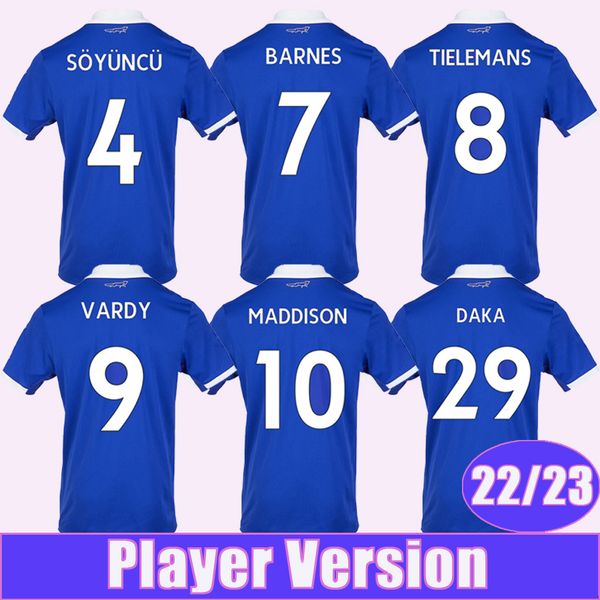 22 23 tielemans vardy maddison player mens soccer jerseys fofana soyuncu daka barnes albrighton home away 3rd football shirt, Black;yellow
22 23 tielemans vardy maddison player mens soccer jerseys fofana soyuncu daka barnes albrighton home away 3rd football shirt, Black;yellow