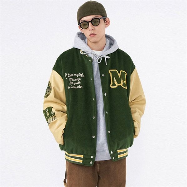 vintage baseball jackets men women harajuku letter embroidery pu leather ing streetwear casual loose varsity jacket couple 220715, Black;brown
vintage baseball jackets men women harajuku letter embroidery pu leather ing streetwear casual loose varsity jacket couple 220715, Black;brown
