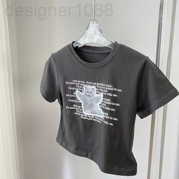women's t-shirt designer yu shuxin tong style ~ korean brand 22 spring and summer round neck kitten short sleeved t-shirt 6140 0es2, White
women's t-shirt designer yu shuxin tong style ~ korean brand 22 spring and summer round neck kitten short sleeved t-shirt 6140 0es2, White