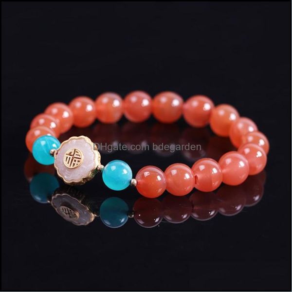beaded strands beaded natural red agate bracelet elastic 925 sier an jade white charm energy for womenbeaded drop delivery bdegarden dhltv, Black
beaded strands beaded natural red agate bracelet elastic 925 sier an jade white charm energy for womenbeaded drop delivery bdegarden dhltv, Black