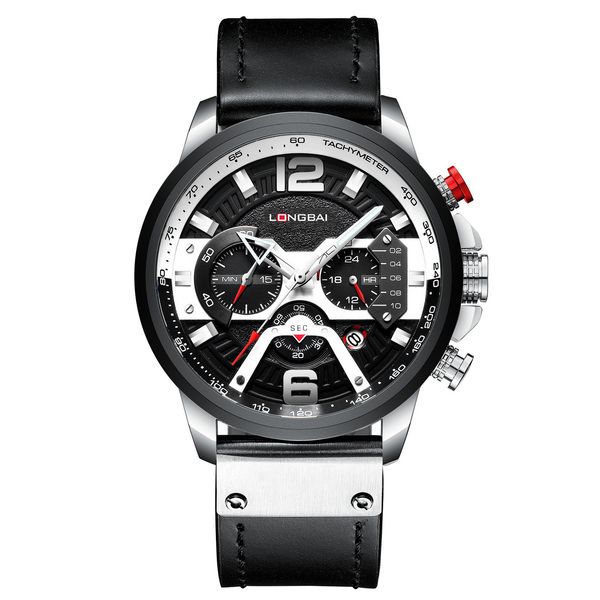 men's watch high-end fashion six-pin multi-function sports calendar watch, Slivery;brown
men's watch high-end fashion six-pin multi-function sports calendar watch, Slivery;brown