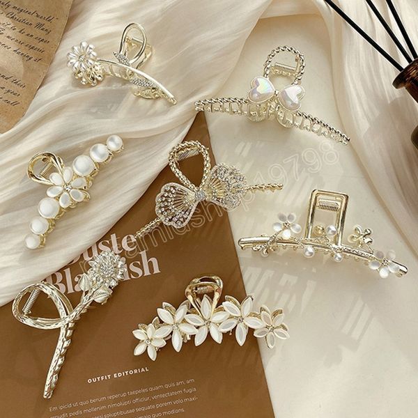 elegant daisy sunflower hair claws women hairpins big rhinestone crystal hair clips pearl diamond hair accessories, Slivery;white
elegant daisy sunflower hair claws women hairpins big rhinestone crystal hair clips pearl diamond hair accessories, Slivery;white