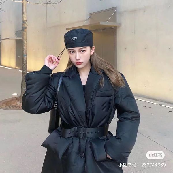 22 autumn and winter coat inverted triangle cotton coat long coat suit lapel large pocket design fashionable all-match, Black
22 autumn and winter coat inverted triangle cotton coat long coat suit lapel large pocket design fashionable all-match, Black