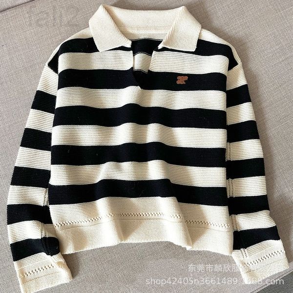 women's sweaters designer autumn and winter new deep v-neck striped sweater foreign style lazy loose short wool women's fashion gu, White;black
women's sweaters designer autumn and winter new deep v-neck striped sweater foreign style lazy loose short wool women's fashion gu, White;black