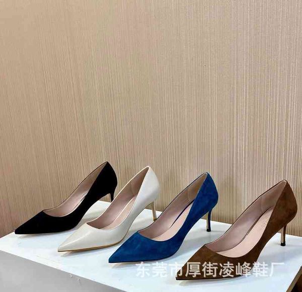 sandals leather black high heels women's pointed thin suede frosted single shoes women
sandals leather black high heels women's pointed thin suede frosted single shoes women