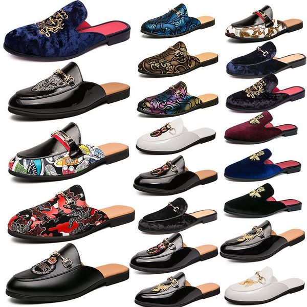 100% leather slippers soft cowhide lazy men slipper luxury designer metal buckle beach sandals mules princetown classic casual shoes, Black
100% leather slippers soft cowhide lazy men slipper luxury designer metal buckle beach sandals mules princetown classic casual shoes, Black