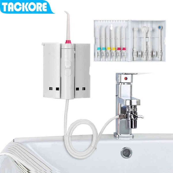 tackore faucet flosser oral irrigator spa water jet pick dental irrigation 220510 
tackore faucet flosser oral irrigator spa water jet pick dental irrigation 220510
