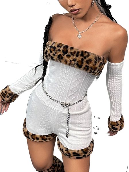 leopard pattern textured unitard romper & arm sleeves without belt i2iw#, Black;white
leopard pattern textured unitard romper & arm sleeves without belt i2iw#, Black;white