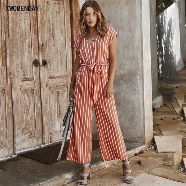 summer rompers womens jumpsuit casual striped wide leg 1pc women clothing black pocket with belt 2020 fashion pink clothes lj200814, Black;white
summer rompers womens jumpsuit casual striped wide leg 1pc women clothing black pocket with belt 2020 fashion pink clothes lj200814, Black;white