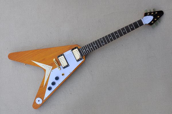 factory flying v brown electric guitar with mahogany body and neck,gold hardware,rosewood fingerboard, can be customized
factory flying v brown electric guitar with mahogany body and neck,gold hardware,rosewood fingerboard, can be customized