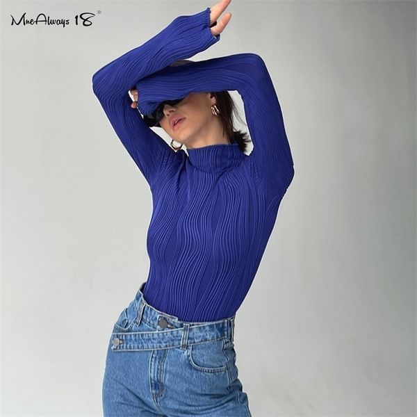 mnealways18 folds chic jersey t-shirt blue turtleneck winter inside casual bodycon tee female long sleeve streetwear 220328, White
mnealways18 folds chic jersey t-shirt blue turtleneck winter inside casual bodycon tee female long sleeve streetwear 220328, White