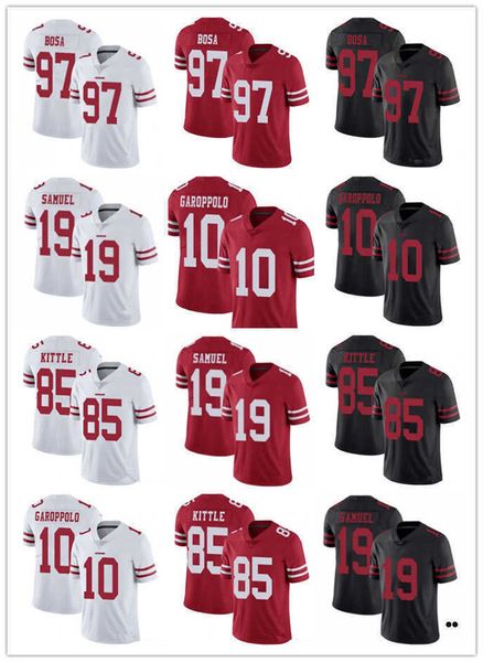 men women san francisco''49ers''jersey 85 george kittle 97 nick bosa 10 jimmy garoppolo black 19 deebo samuel football j
men women san francisco''49ers''jersey 85 george kittle 97 nick bosa 10 jimmy garoppolo black 19 deebo samuel football j