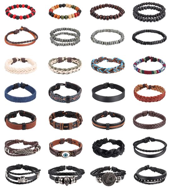 charm bracelets magitaco braided leather for men woven cuff wrap bracelet wood beads cool tribal adjustable amsxv, Golden;silver
charm bracelets magitaco braided leather for men woven cuff wrap bracelet wood beads cool tribal adjustable amsxv, Golden;silver