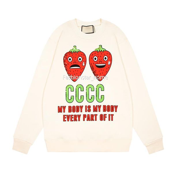 22fw france new classic strawberry printed sweatshirt early spring autumn man women pullover long sleeve fashion casual street high end swea, Black
22fw france new classic strawberry printed sweatshirt early spring autumn man women pullover long sleeve fashion casual street high end swea, Black