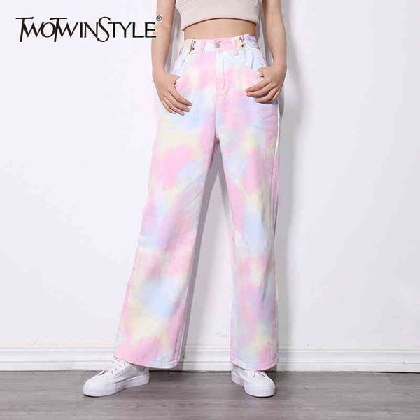 tie dye straight denim trousers for women high waist patchwork button casual wide leg pants female summer 210423, Blue
tie dye straight denim trousers for women high waist patchwork button casual wide leg pants female summer 210423, Blue