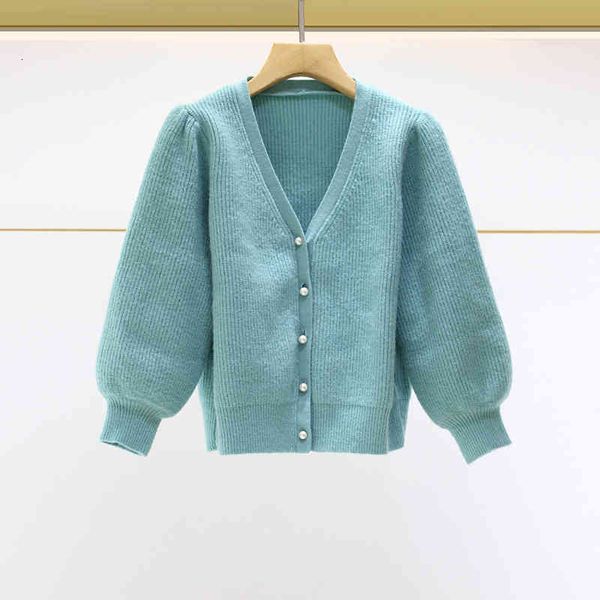 women's wool & blends fadan m home sweater autumn winter pearl single breasted v-neck temperament short coat female, Black
women's wool & blends fadan m home sweater autumn winter pearl single breasted v-neck temperament short coat female, Black