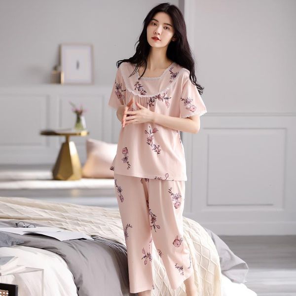 modal pajamas set sleepwears 2 pieces women viscose simple floral printing short sleeve summer autumn sleepwear, Black;red
modal pajamas set sleepwears 2 pieces women viscose simple floral printing short sleeve summer autumn sleepwear, Black;red