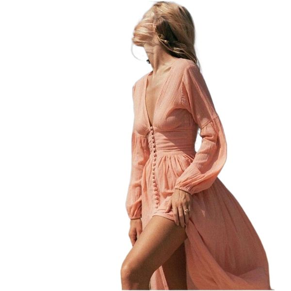 women's swing dress maxi long dress light pink green beige long sleeve pure color split spring summer v neck deep v vintage puff sleeve, Black;gray
women's swing dress maxi long dress light pink green beige long sleeve pure color split spring summer v neck deep v vintage puff sleeve, Black;gray