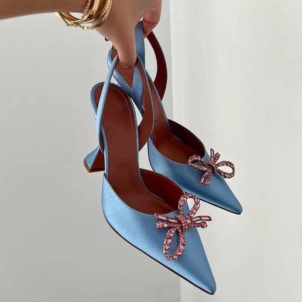 22ss high heeled sandals for women designer fashion satin bow rhinestone buckle decoration womens dress shoes genuine leather sole 10cm heel, Black
22ss high heeled sandals for women designer fashion satin bow rhinestone buckle decoration womens dress shoes genuine leather sole 10cm heel, Black