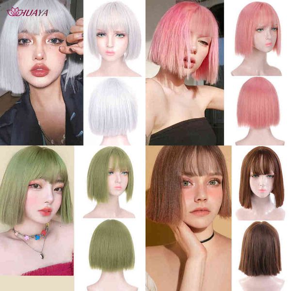 huaya synthetic short straight wig bob with bangs silver gray cosplay female natural lolita false hair 220622, Black
huaya synthetic short straight wig bob with bangs silver gray cosplay female natural lolita false hair 220622, Black