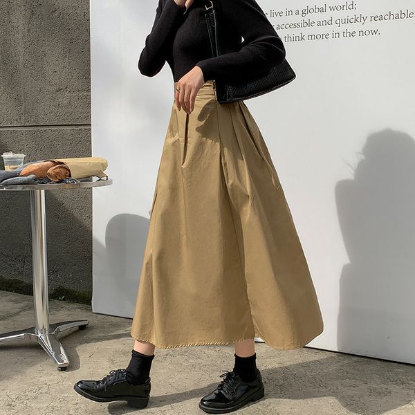 designer xiuye high waist skirt autumn and winter new 2021 temperament loose crotch covering medium long a-line umbrella 2022, White
designer xiuye high waist skirt autumn and winter new 2021 temperament loose crotch covering medium long a-line umbrella 2022, White
