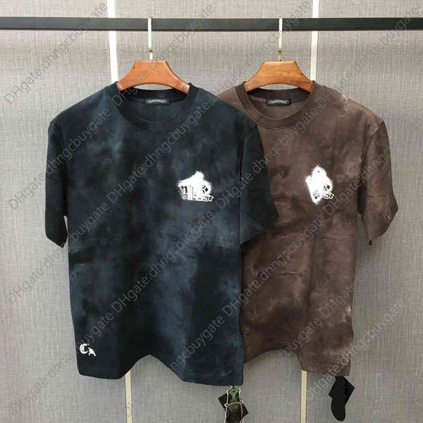 fashion designer ch tie dyed round neck sleeve t-shirt cross horseshoe printed sanskrit letters men and women street lovers leisure fashion, White;black
fashion designer ch tie dyed round neck sleeve t-shirt cross horseshoe printed sanskrit letters men and women street lovers leisure fashion, White;black