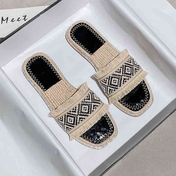women's summer new style flat bottom sandals large 43 2022 brand luxury fashion design ladies slippers, Black
women's summer new style flat bottom sandals large 43 2022 brand luxury fashion design ladies slippers, Black