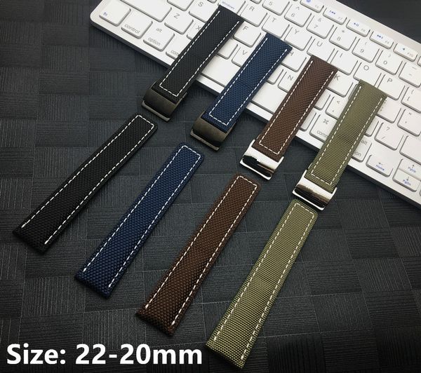 bracelet nylon fabric leather stiching watch band for breitling strap for avenger super ocean watchband sport 22mm tool, Black;brown
bracelet nylon fabric leather stiching watch band for breitling strap for avenger super ocean watchband sport 22mm tool, Black;brown