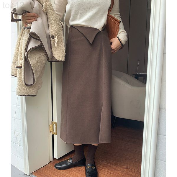 designer medium length skirt with split design feeling in early spring 2022 new solid color waist rope korean polyester casual a-line 2022, White
designer medium length skirt with split design feeling in early spring 2022 new solid color waist rope korean polyester casual a-line 2022, White