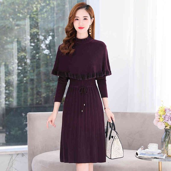 casual dresses knitted cloak dress spring women's wear 2022 autumn and winter temperament shawl sweater with skirt two-piece set usem, Black;gray
casual dresses knitted cloak dress spring women's wear 2022 autumn and winter temperament shawl sweater with skirt two-piece set usem, Black;gray