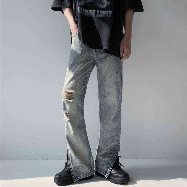 summer ripped jeans men slim fashion casual straight jeans mens japanese streetwear loose hip hop hole denim pants mens trousers t220726, Blue
summer ripped jeans men slim fashion casual straight jeans mens japanese streetwear loose hip hop hole denim pants mens trousers t220726, Blue