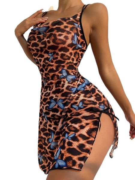 butterfly & leopard print mesh tie side slit thigh slips with thong o7ji#, Black;red
butterfly & leopard print mesh tie side slit thigh slips with thong o7ji#, Black;red