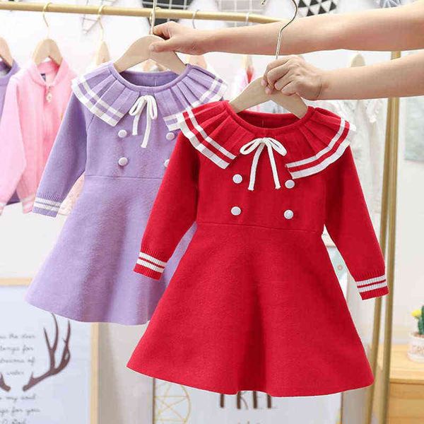 girls dress autumn navy princess dress new autumn winter fashion children's knitted long-sleeved sweater dress 2-8 years l220715, Red;yellow
girls dress autumn navy princess dress new autumn winter fashion children's knitted long-sleeved sweater dress 2-8 years l220715, Red;yellow