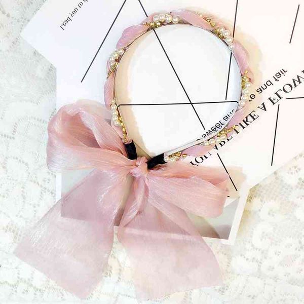 2022 fairy long ribbon hair accessories headbands for women korea wedding romantic bow-knot hairband bridals headwear wholesale aa220323, Pink
2022 fairy long ribbon hair accessories headbands for women korea wedding romantic bow-knot hairband bridals headwear wholesale aa220323, Pink