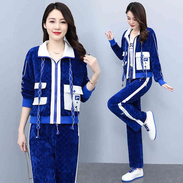 women's two piece pants fashion sweater leisure suit spring women's wear 2022 korean loose age reducing wide leg pants two piece s, White
women's two piece pants fashion sweater leisure suit spring women's wear 2022 korean loose age reducing wide leg pants two piece s, White