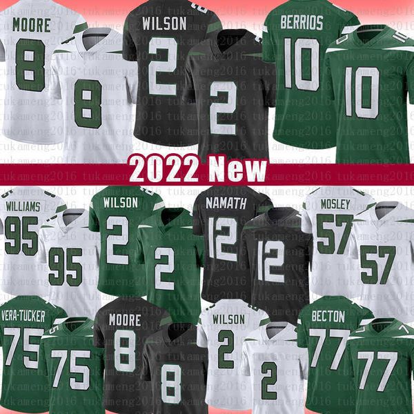 2 zach wilson football jersey 10 braxton berrios 8 elijah moore joe namath c.j. mosley alijah vera-tucker mekhi becton wayne chrebet quinnen, Black
2 zach wilson football jersey 10 braxton berrios 8 elijah moore joe namath c.j. mosley alijah vera-tucker mekhi becton wayne chrebet quinnen, Black