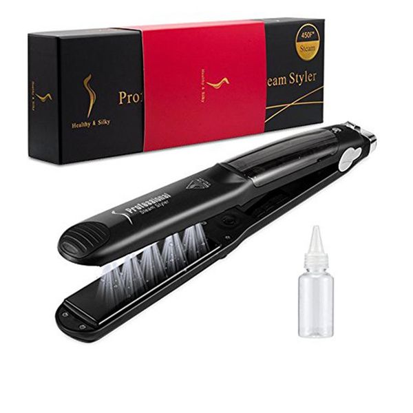 professional 450f steam hair straightener argan oil steam flat iron adjustable temperature for all type of hair dual 110-240v cera253f, Black
professional 450f steam hair straightener argan oil steam flat iron adjustable temperature for all type of hair dual 110-240v cera253f, Black